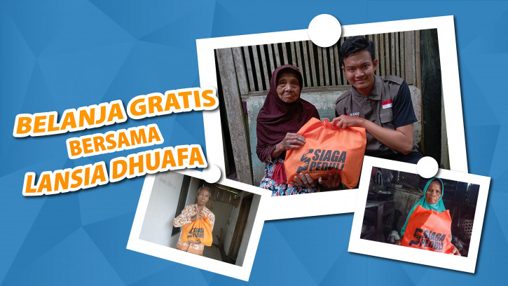 Belanja Gratis Bersama Lansia Dhuafa